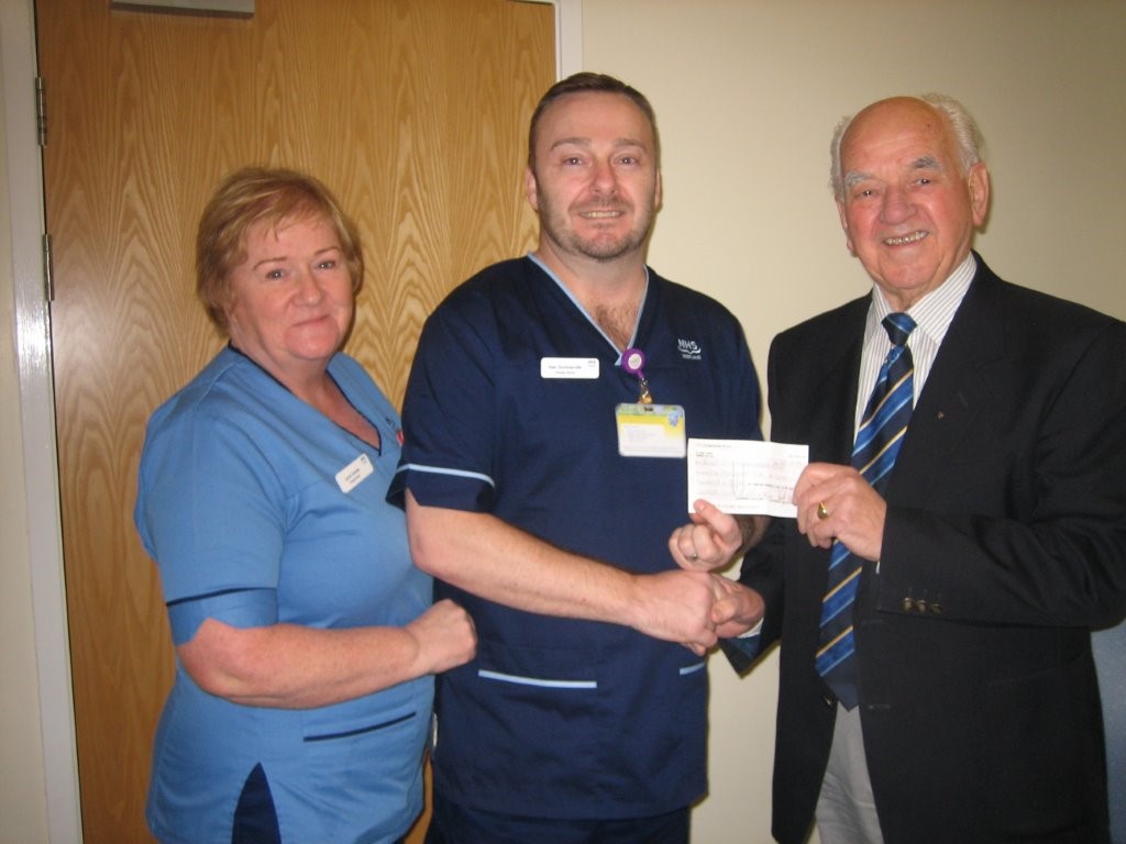 88 cheque to renal unit 030315